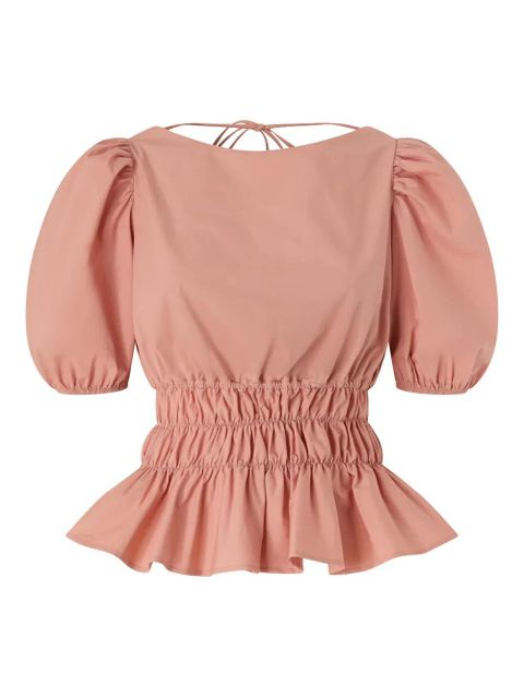 PINKO puffed-sleeve ruffled top - zdjęcie produktu nr 1