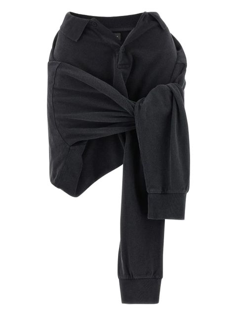 Balenciaga knotted mini polo skirt - Black - zdjęcie produktu nr 1