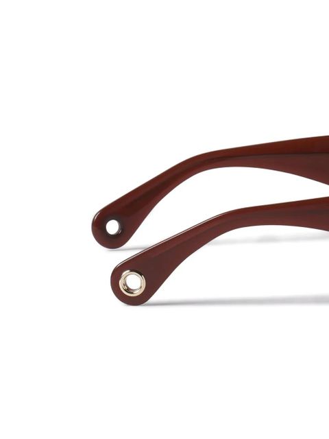 Lanvin logo-lettering sunglasses - Brown