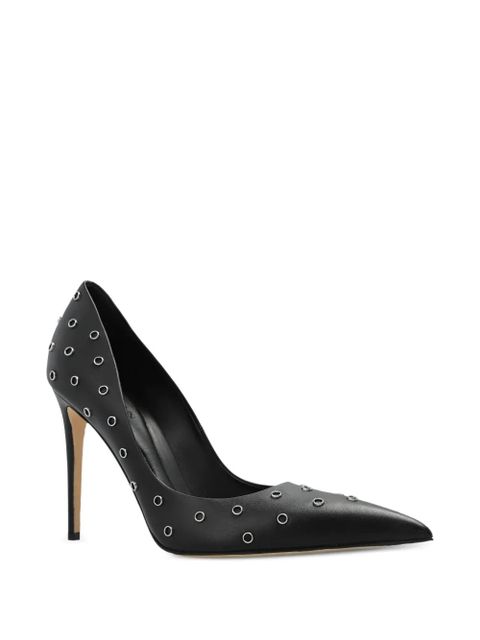 Alexander McQueen Skull eyelet pointed-toe pumps - Black - zdjęcie produktu nr 2