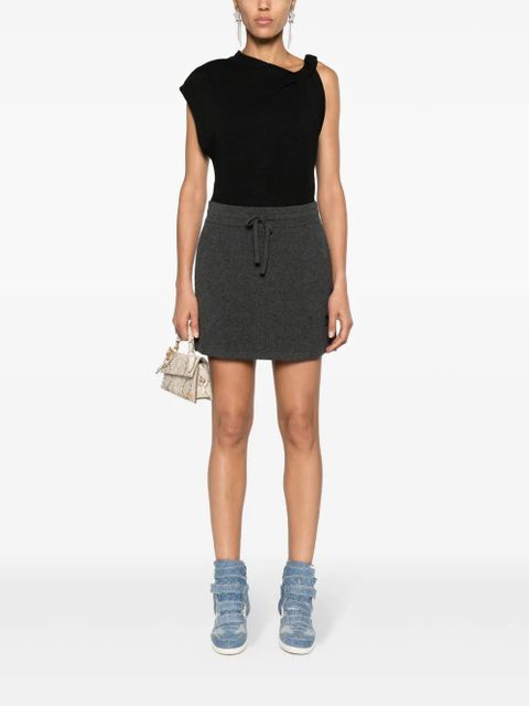 MARANT ÉTOILE Amaline knitted mini skirt - Grey - zdjęcie produktu nr 2