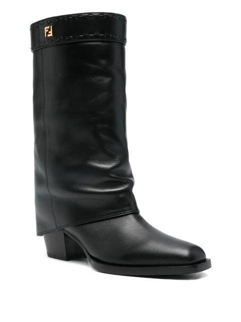 FENDI leather ankle boots - Black