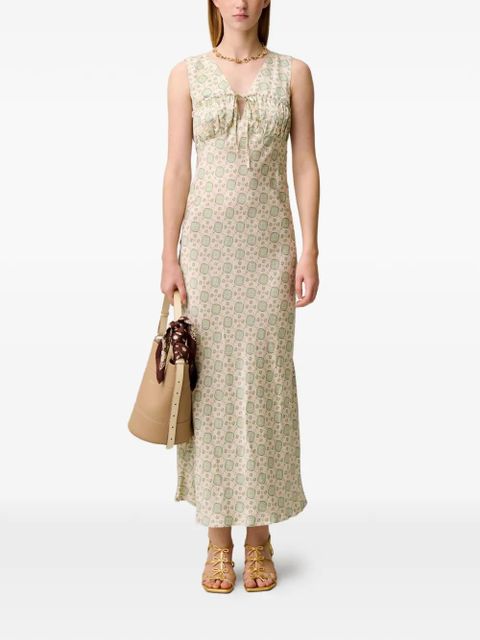 Claudie Pierlot printed drawstring-detail dress - Neutrals - zdjęcie produktu nr 2