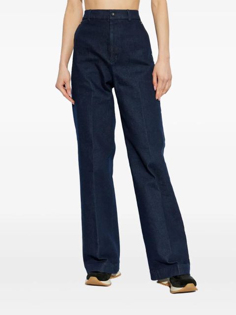 Moncler high-waisted jeans - Blue