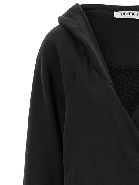 The Attico hooded dress - Black