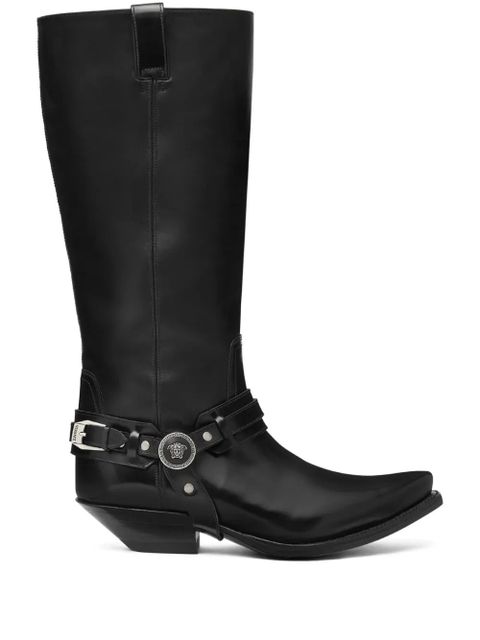 Versace 40mm Texano knee-high boots - Black - zdjęcie produktu nr 1