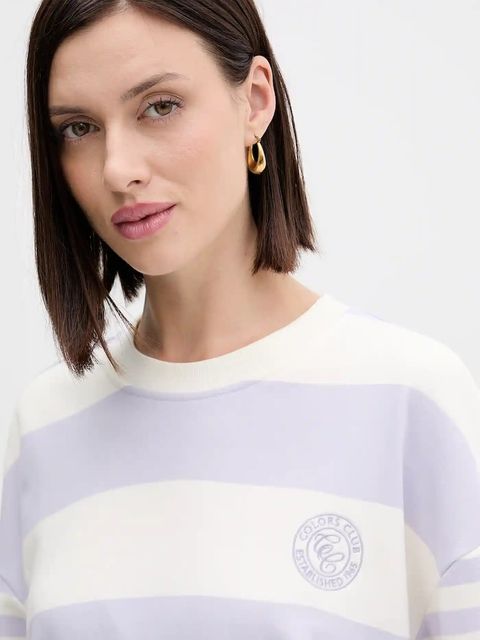 United Colors of Benetton bluza damska kolor fioletowy wzorzysta 3Y04D10AM