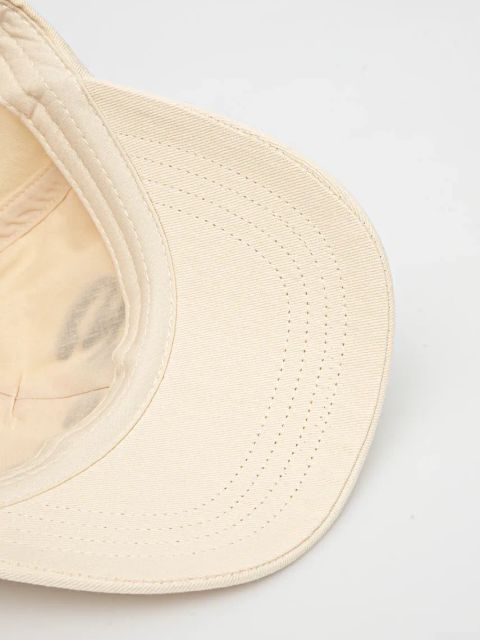 Guess czapka z daszkiem bawełniana damska kolor beżowy z aplikacją V5GZ00 WFKN0