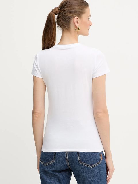 Armani Exchange t-shirt bawełniany damski kolor biały XW001369 AF10356 - zdjęcie produktu nr 2