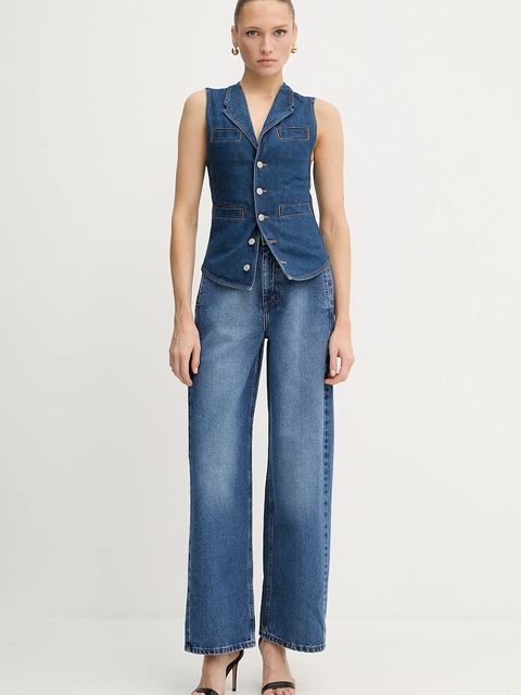 Pinko kamizelka jeansowa REIMAGINE by Patrick Mcdowell