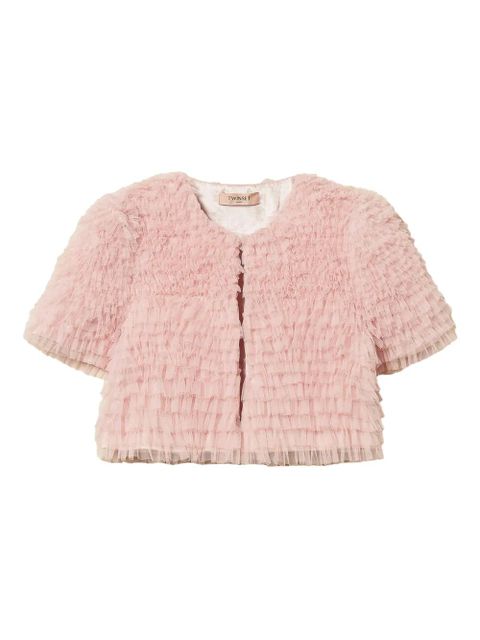 TWINSET tulle ruffled jacket - Pink - zdjęcie produktu nr 1