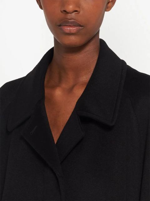 Miu Miu single-breasted mid-length coat - Black