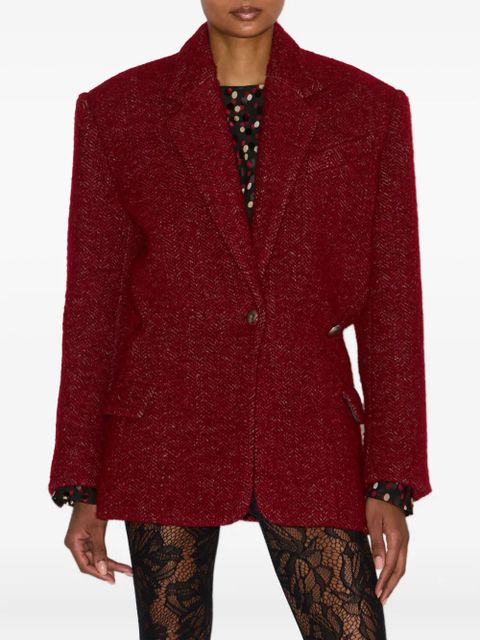 ISABEL MARANT Gallie single-breasted textured blazer