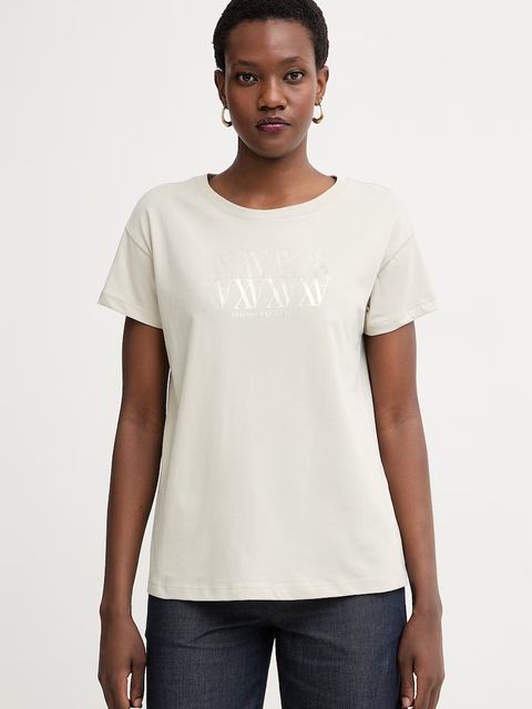 Armani Exchange T-shirt damski bawełniany - zdjęcie produktu nr 1