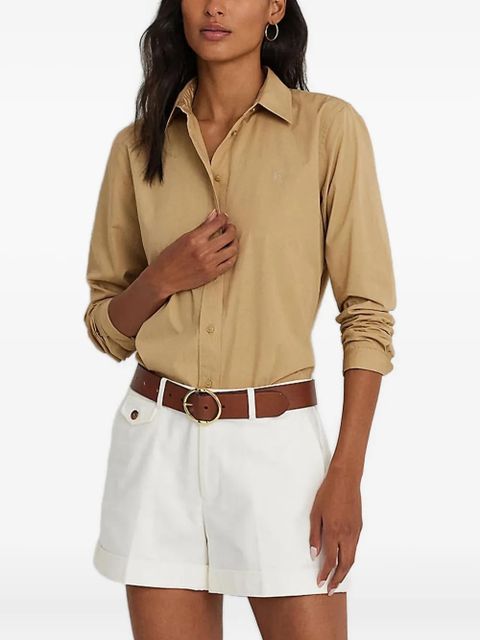 Lauren Ralph Lauren logo-embroidered shirt - Neutrals - zdjęcie produktu nr 1