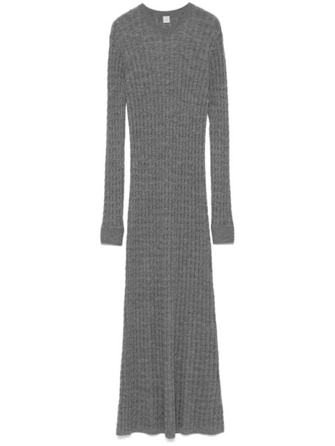 TOTEME cable-knit maxi dress - Grey - zdjęcie produktu nr 1