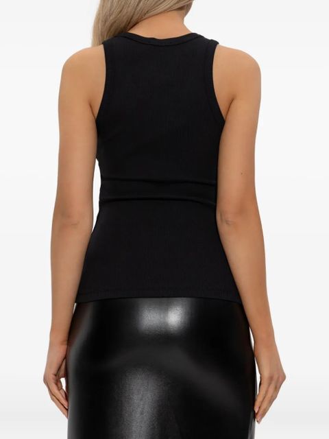 Diesel ribbed logo-plaque top - Black