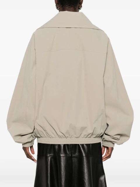 Balenciaga logo zip jacket - Neutrals