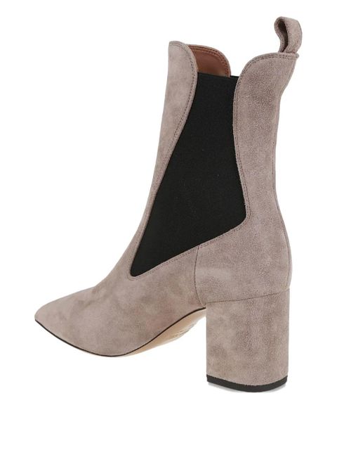 Paris Texas 70mm pointed-toe block-heel chelsea boots - Neutrals
