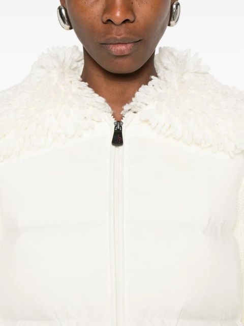 Moncler Grenoble fur collar jacket - Black