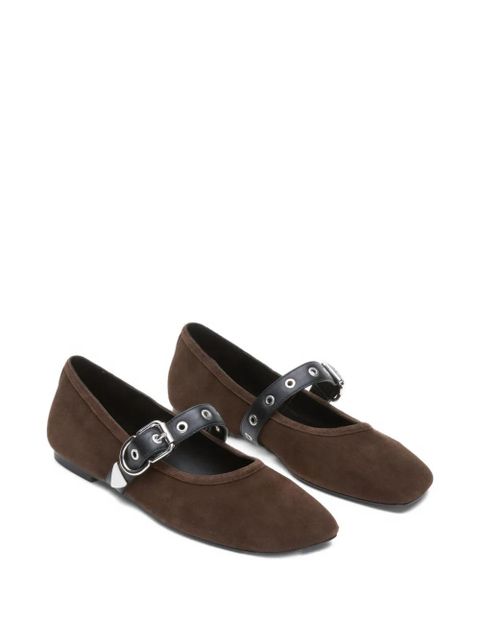 3.1 Phillip Lim buckle-strap ballet flats - Brown - zdjęcie produktu nr 2