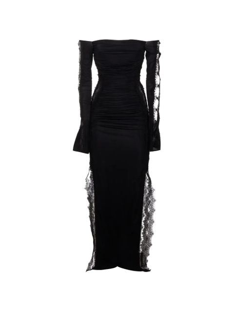 Blumarine long-sleeved lace dress - Black - zdjęcie produktu nr 1