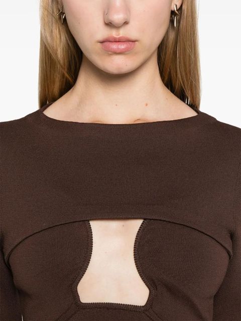 Cult Gaia Jenny midi dress - Brown