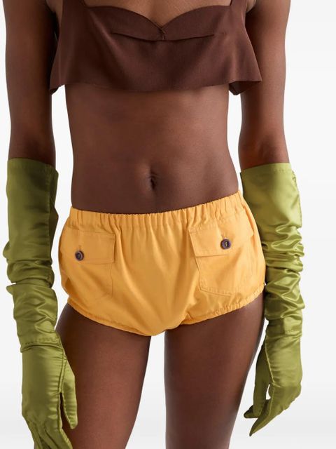 Prada poplin shorts - Yellow