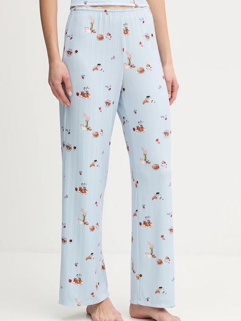 Abercrombie & Fitch spodnie piżamowe damska kolor niebieski KI146-5112-111 - zdjęcie produktu nr 1