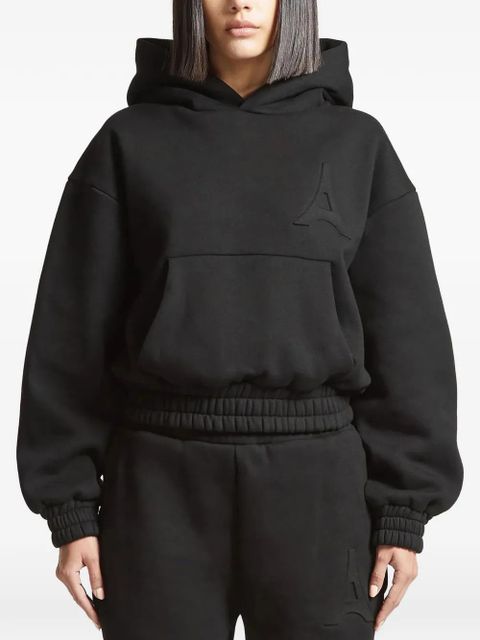 Manière De Voir Ariane embossed-logo hoodie - Black - zdjęcie produktu nr 1