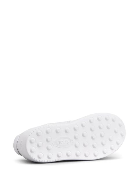 Tod's round-toe leather sneakers - White