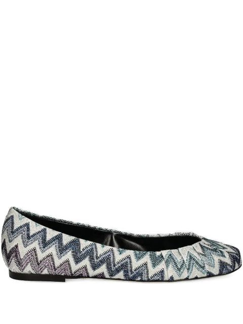 Missoni Zigzag-pattern ballet flats - Neutrals - zdjęcie produktu nr 1