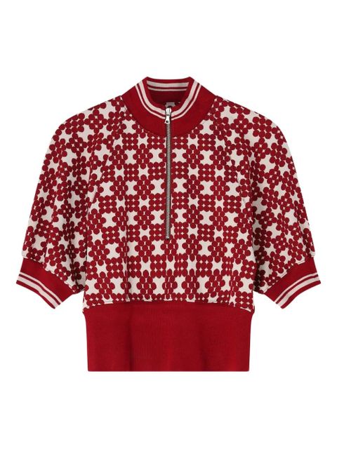 DRIES VAN NOTEN ribbed jacquard sweater - Red - zdjęcie produktu nr 1