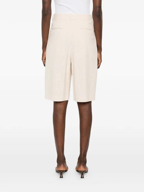 WARDROBE.NYC pleated tailored shorts - Neutrals
