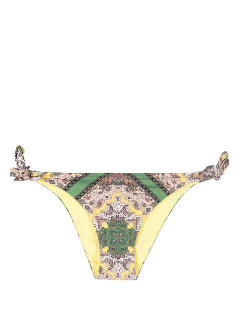 TWINSET paisley-print bikini bottoms - Green - zdjęcie produktu nr 1
