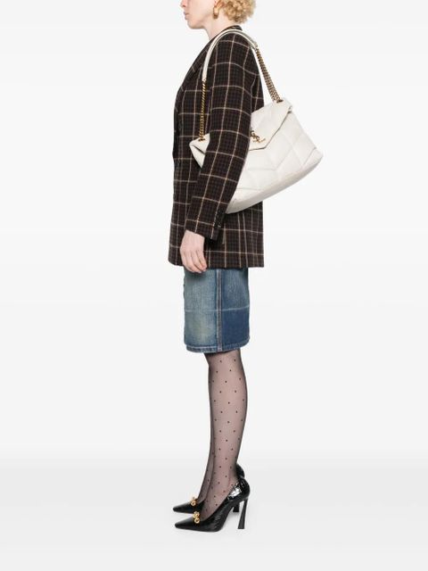 Saint Laurent medium Loulou Puffer shoulder bag - White - zdjęcie produktu nr 2