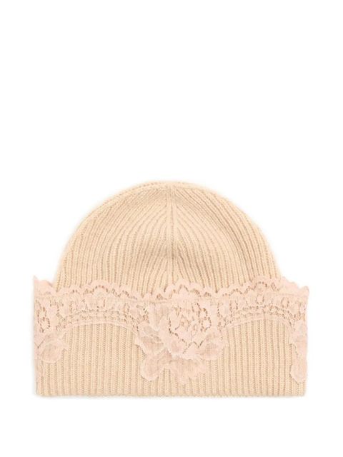 Valentino Garavani lace beanie - Neutrals - zdjęcie produktu nr 2