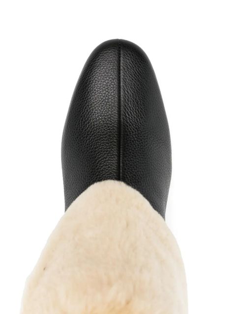 TOTEME shearling boots - Black