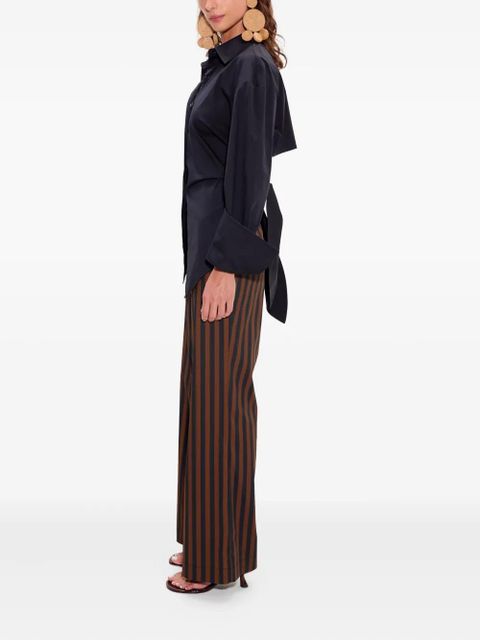 Simon Miller Pia striped poplin trousers - Brown