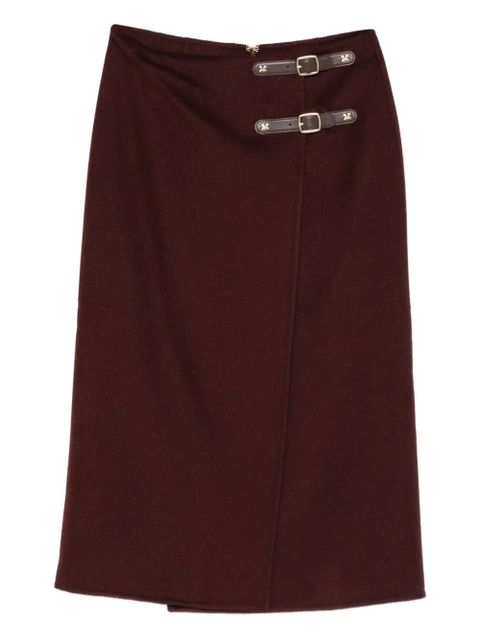 Max Mara buckled wrap skirt - Red - zdjęcie produktu nr 1