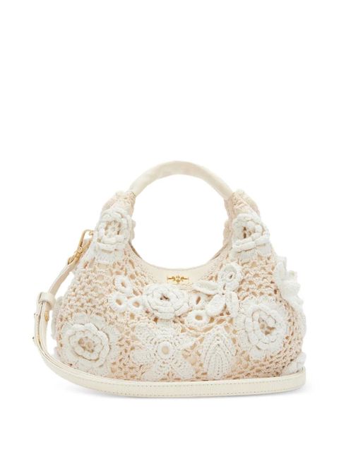 GANNI floral crochet tote bag - Neutrals - zdjęcie produktu nr 1