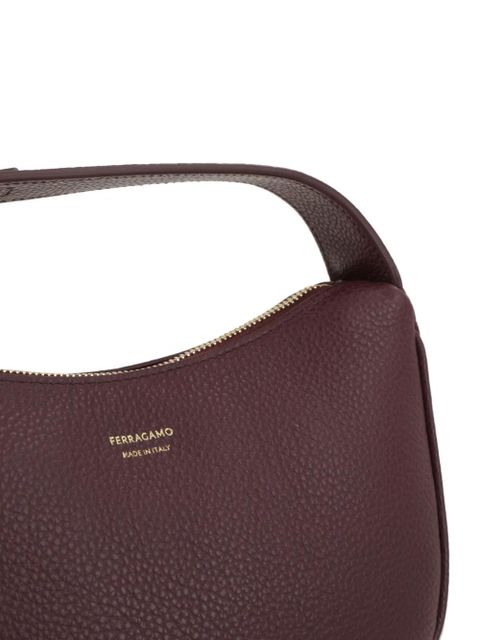 Ferragamo gancini leather tote bag - Purple