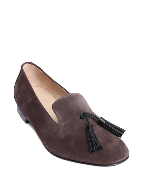 Le Monde Beryl tassel-design suede loafers - Brown - zdjęcie produktu nr 2