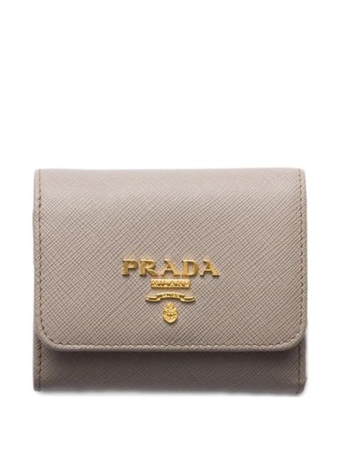 Prada saffiano-leather wallet - Grey - zdjęcie produktu nr 1