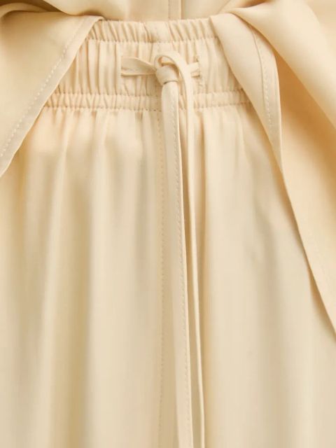 American Vintage spodnie damskie kolor beżowy szerokie high waist UNY10BE25