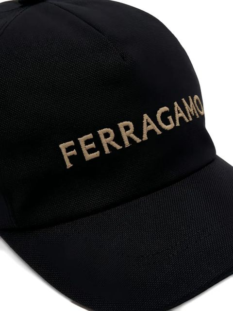 Ferragamo logo-embroidered baseball cap - Black