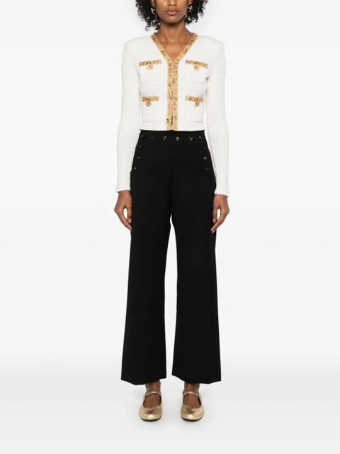 Self-Portrait embellished jacket - Neutrals