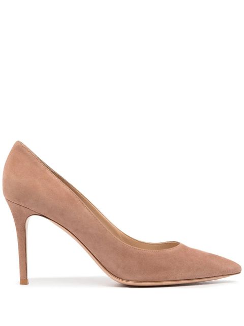 Gianvito Rossi Gianvito 85mm suede pumps - Pink - zdjęcie produktu nr 1