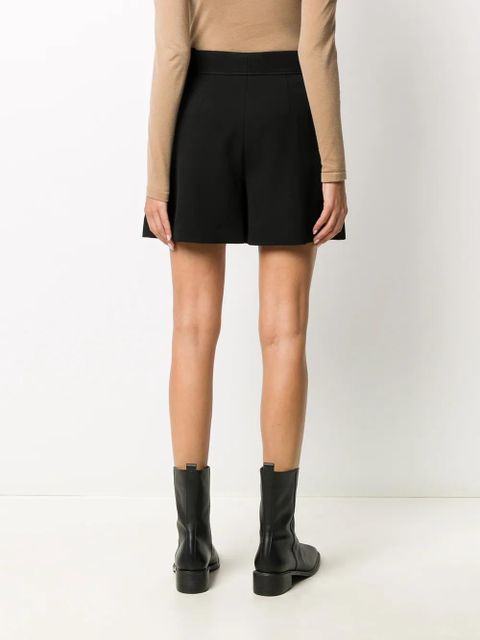 Chloé high-waist pleated shorts - Black