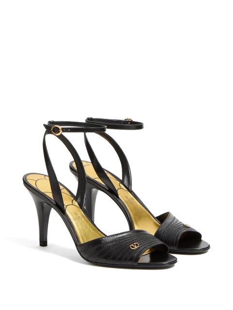 Valentino Garavani Ladycrush Kidskin Sandal 85mm - Black - zdjęcie produktu nr 2